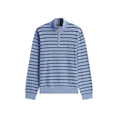 Men's Tommy Hilfiger Striped Quarter-Zip Sweater