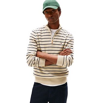 Men's Tommy Hilfiger Striped Quarter-Zip Sweater