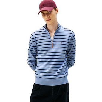 Men's Tommy Hilfiger Striped Quarter-Zip Sweater