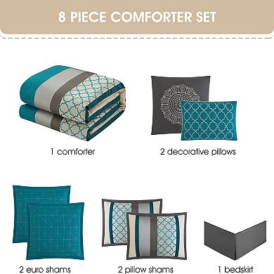 Nanshing Avalon Stripe Comforter Set
