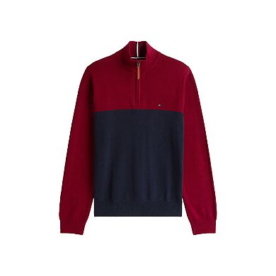 Men's Tommy Hilfiger Colorblock Quarter Zip Sweater