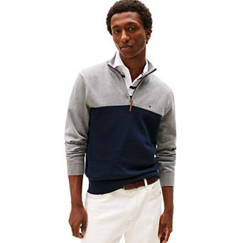 Men's Tommy Hilfiger Colorblock Quarter Zip Sweater