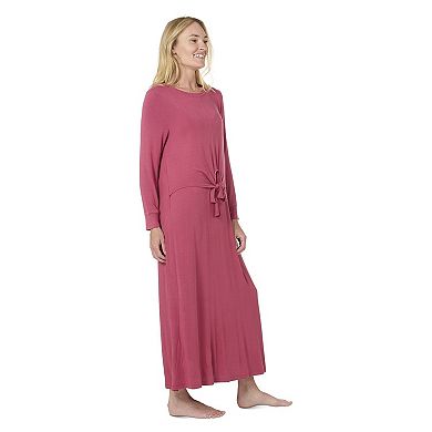 Women's Front Tie Nursing Night Gown