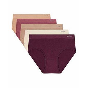 Women's 5 Pair Pack Seamless Pin Rib Briefs