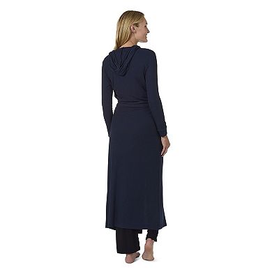Women's Long Ribbed Morning Robe