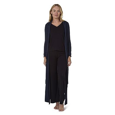 Women's Long Ribbed Morning Robe