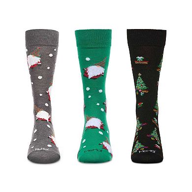 Men's 3 Pair Pack Christmas Novelty Crew Socks