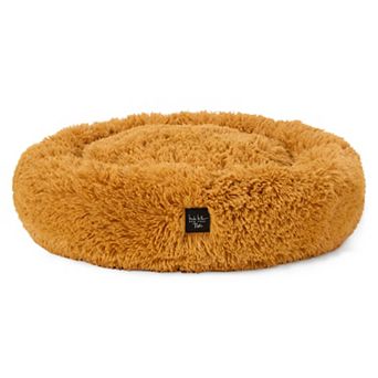 Nicole Miller New York Pet Ellie Fuzzy Solid Donut Pet Bed