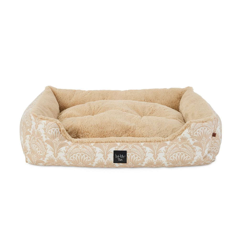 Nicole Miller New York Pet Mod Damask Plushy Bolster Bed