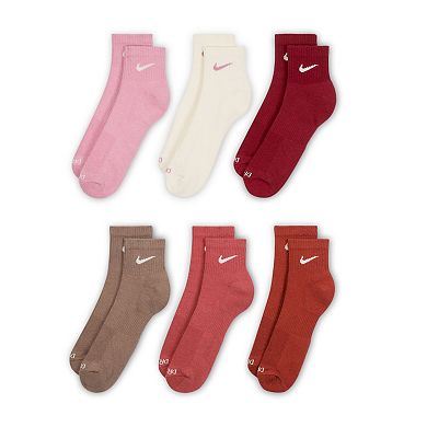 Women's Nike Everyday Plus Cushioned Training Ankle Socks, 6-pair Pack