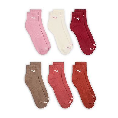 Women's Nike Everyday Plus Cushioned Training Ankle Socks, 6-pair Pack