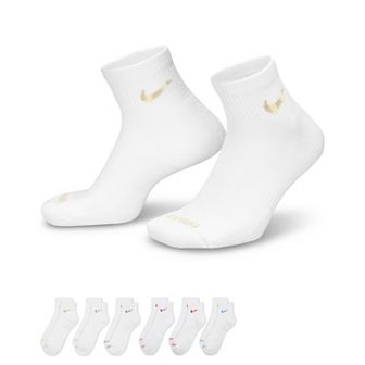 Women's Nike Everyday Plus Cushioned Training Ankle Socks, 6-pair Pack