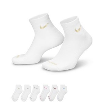Women's Nike Everyday Plus Cushioned Training Ankle Socks, 6-pair Pack