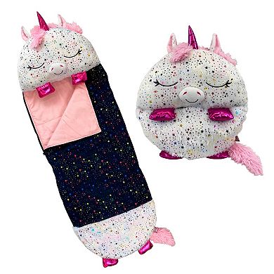 Jay@Play Happy Nappers Shimmer Unicorn Pillow & Sleepy Sack