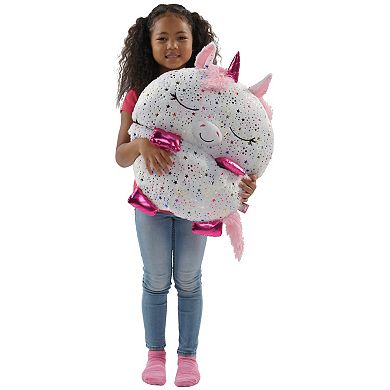 Jay@Play Happy Nappers Shimmer Unicorn Pillow & Sleepy Sack
