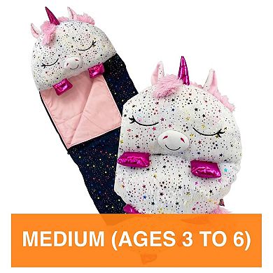 Jay@Play Happy Nappers Shimmer Unicorn Pillow & Sleepy Sack