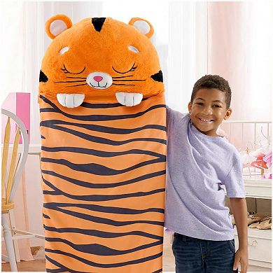 Jay@Play Happy Nappers: Medium 2-in-1 Pillow & Sleepy Sack - Tiger Tobi