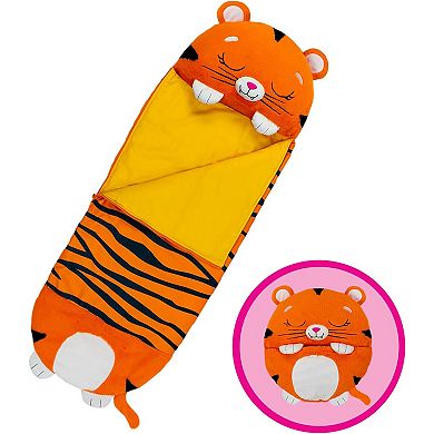 Jay@Play Happy Nappers: Medium 2-in-1 Pillow & Sleepy Sack - Tiger Tobi