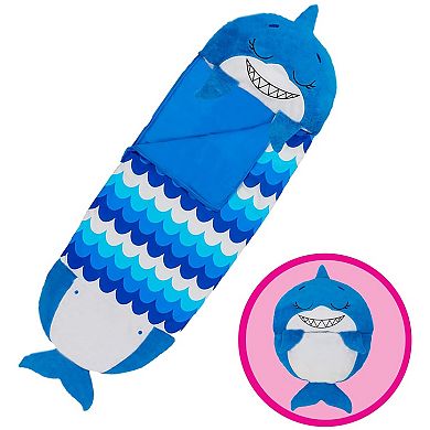 Jay@Play Happy Nappers Medium Blue Shark Pillow & Sleepy Sack