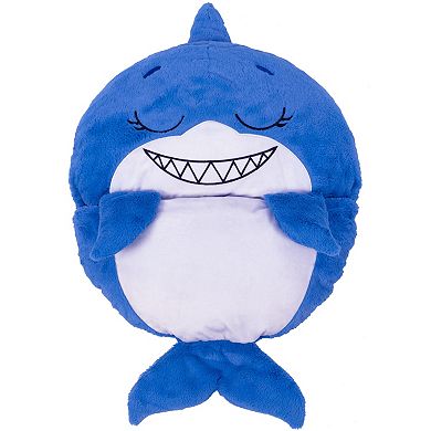 Jay@Play Happy Nappers Medium Blue Shark Pillow & Sleepy Sack