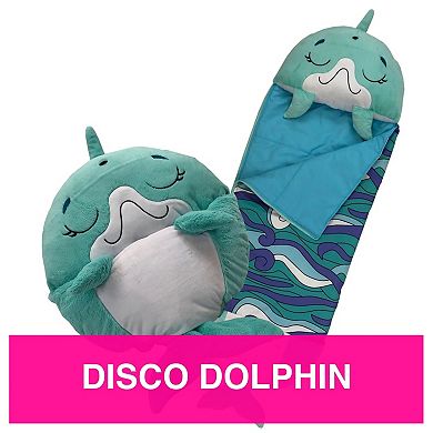 Jay@Play Happy Nappers Dolphin Disco Pillow & Sleepy Sack