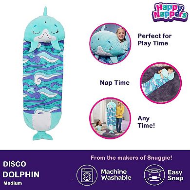 Jay@Play Happy Nappers Dolphin Disco Pillow & Sleepy Sack