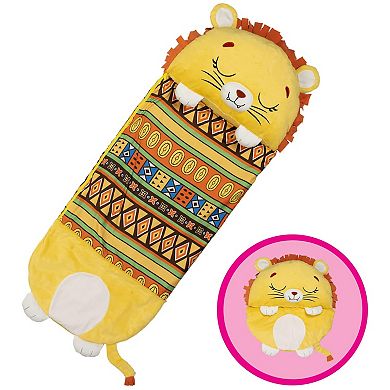 Jay@Play Happy Nappers: Medium 2-in-1 Pillow & Sleepy Sack - Lion Lex