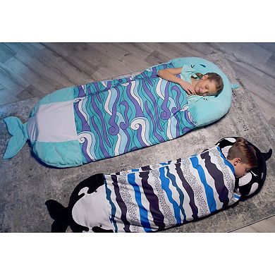 Jay@Play Happy Nappers: Large 2-in-1 Pillow & Sleepy Sack - Dolphin Disco