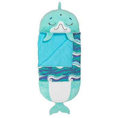 Jay@Play Happy Nappers: Large 2-in-1 Pillow & Sleepy Sack - Dolphin Disco
