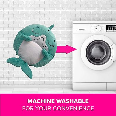 Jay@Play Happy Nappers: Large 2-in-1 Pillow & Sleepy Sack - Dolphin Disco