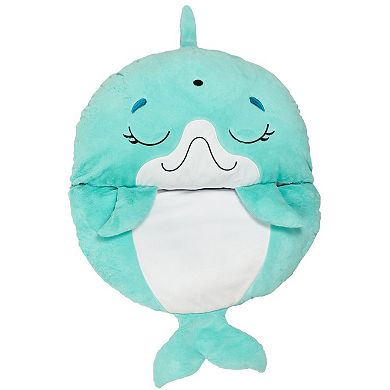 Jay@Play Happy Nappers: Large 2-in-1 Pillow & Sleepy Sack - Dolphin Disco