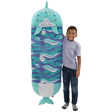 Jay@Play Happy Nappers: Large 2-in-1 Pillow & Sleepy Sack - Dolphin Disco