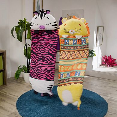 Jay@Play Happy Nappers: Large 2-in-1 Pillow & Sleepy Sack - Lion Lex