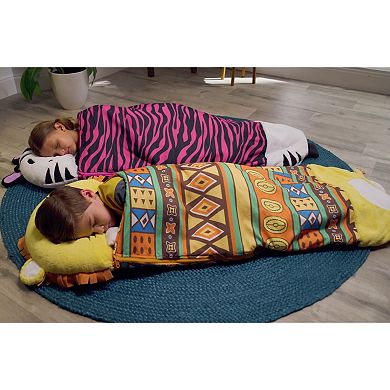Jay@Play Happy Nappers: Large 2-in-1 Pillow & Sleepy Sack - Lion Lex