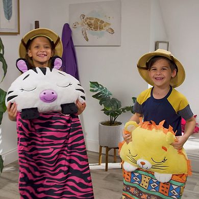 Jay@Play Happy Nappers: Large 2-in-1 Pillow & Sleepy Sack - Lion Lex