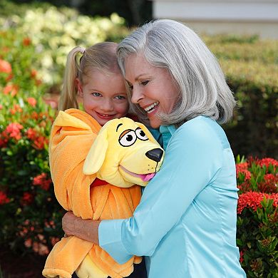 Jay@Play Cuddleuppets: 2-in-1 Plush Puppet & Blanket - Dog Yellow Dog
