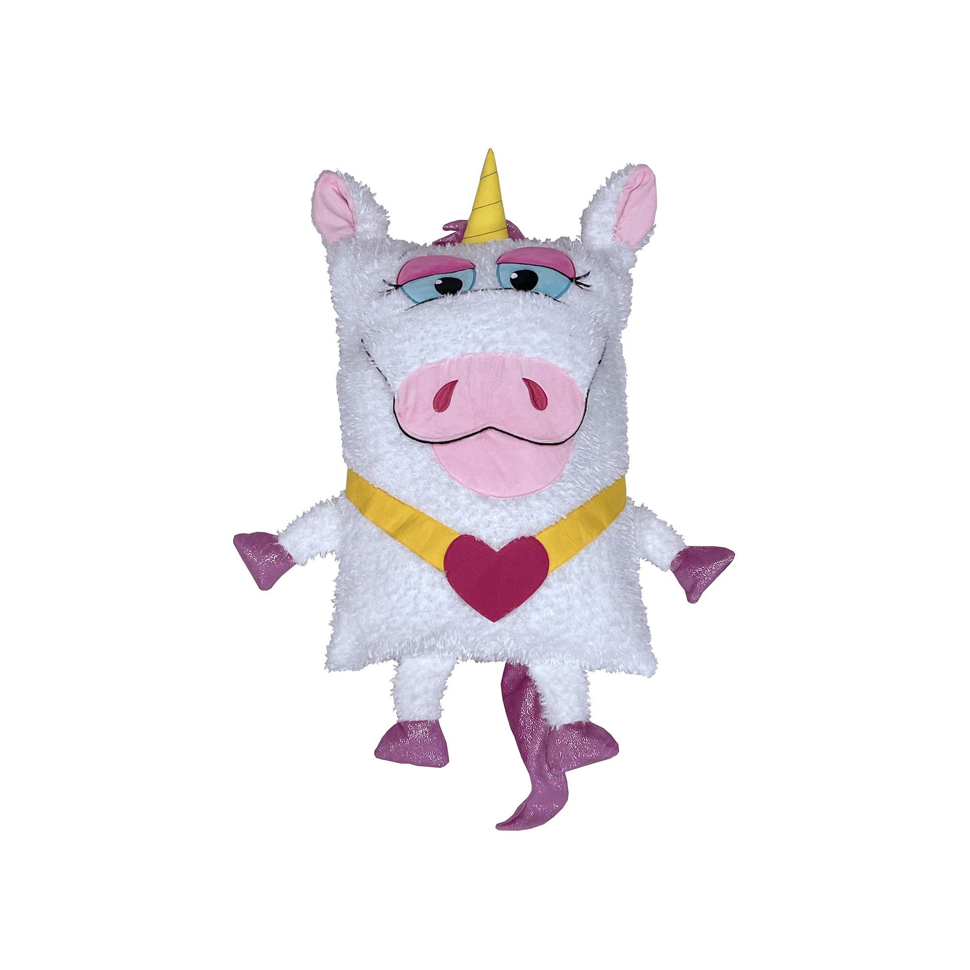 Jay@Play Shamzees: Plush Kids Eating Friend Pillow Cover - White & Purple U