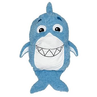 Jay@Play Shamzees: Plush Kids Eating Friend Pillow Cover - Blue Shark