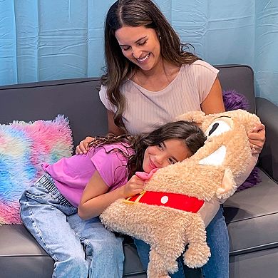 Jay@Play Shamzees: Plush Kids Eating Friend Pillow Cover - Brown Dog