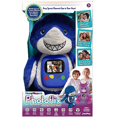 Jay@Play Happy Nappers: Photoflix Plush Photo & Video Viewer - Max Blue Shark