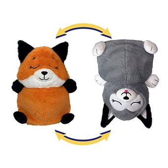 Jay@Play FlipaZoo: 2-in-1 Upside Down Inside Out Animal Plush - Fox to Husky