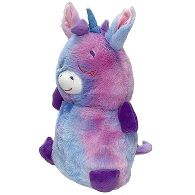 Jay@Play FlipaZoo: 2-in-1 Upside Down Inside Out Animal Plush - Pink Cat to Rainbow Unicorn
