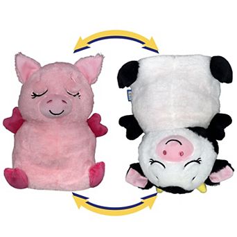 Jay@Play FlipaZoo: 2-in-1 Upside Down Inside Out Animal Plush - Pig to Cow