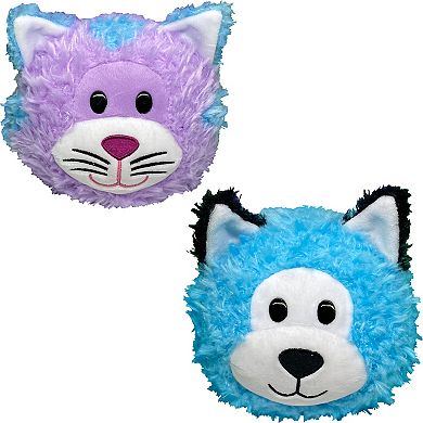 Jay@Play FlipaZoo: Magic Tails 2-in-1 Animal Plush - Purple Cat to Blue Husky