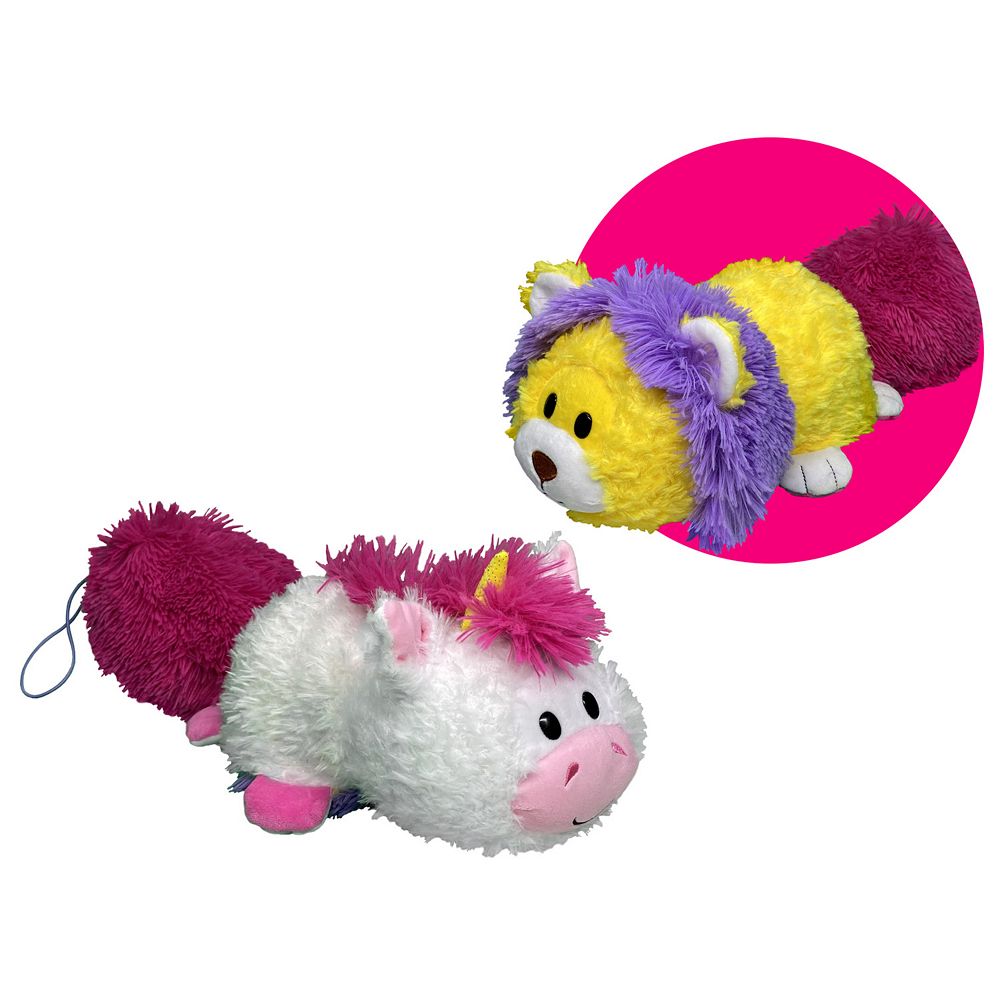 Jay@Play FlipaZoo: Magic Tails 2-in-1 Animal Plush - White Unicorn to ...