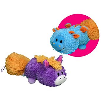 Jay@Play FlipaZoo: Magic Tails 2-in-1 Animal Plush - Blue Dragon to Purple Unicorn