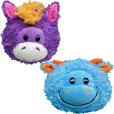 Jay@Play FlipaZoo: Magic Tails 2-in-1 Animal Plush - Blue Dragon to Purple Unicorn