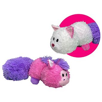 Jay@Play FlipaZoo: Magic Tails 2-in-1 Animal Plush - Pink Unicorn to White Cat