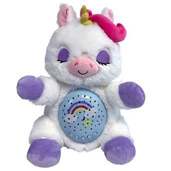 Jay@Play Happy Nappers: Lullabrites Sweet Dreams Lights & Sounds Animal Plush - White & Purple Unicorn