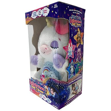 Jay@Play Happy Nappers: Lullabrites Sweet Dreams Lights & Sounds Animal Plush - White & Purple Unicorn